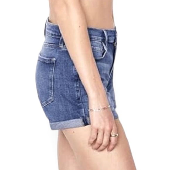 FRAME DENIM NWT LE Cutoff Cuffed Short in Ashcroft Wash- size 27 - Picture 9 of 11